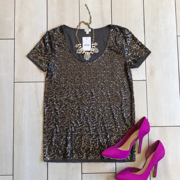 J. Crew Factory Tops - Sequin Top